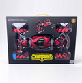 Dealonlinenz RC stunt car Transformer 4WD with colorful design, showcasing its sleek exterior and off-road tires.