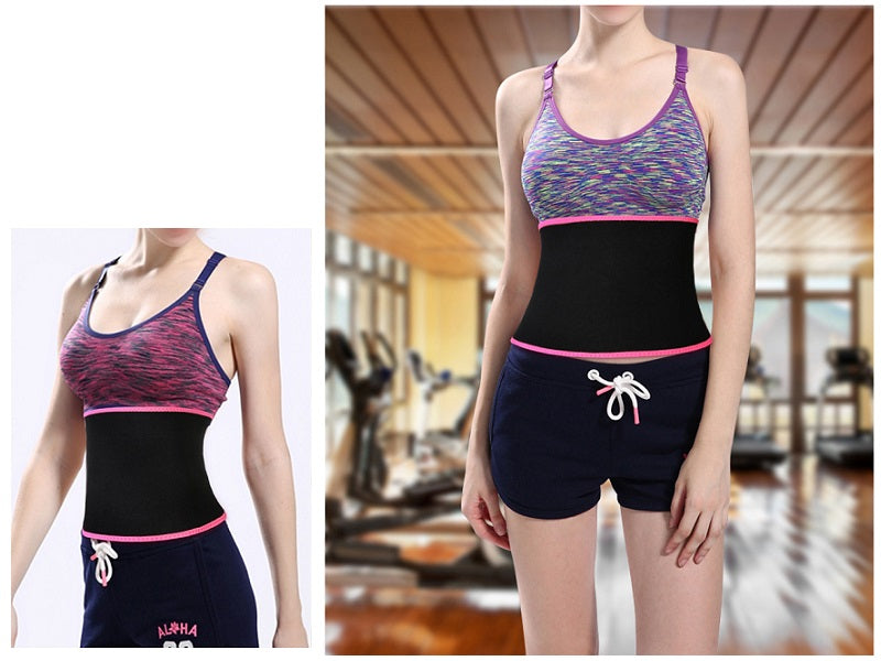 WAIST TRIMMER Women Men Fat Burner Belt Weight Loss Sweat Slim Wrap Body Shaper