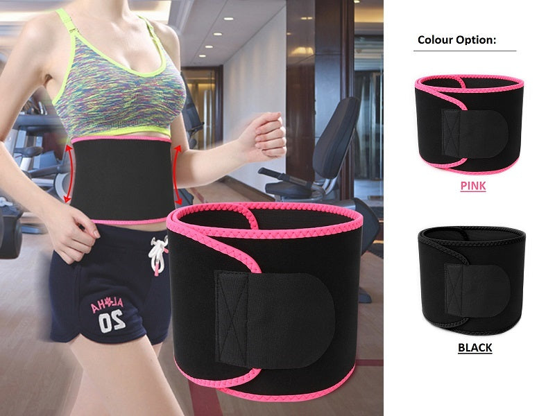 WAIST TRIMMER Women Men Fat Burner Belt Weight Loss Sweat Slim Wrap Body Shaper