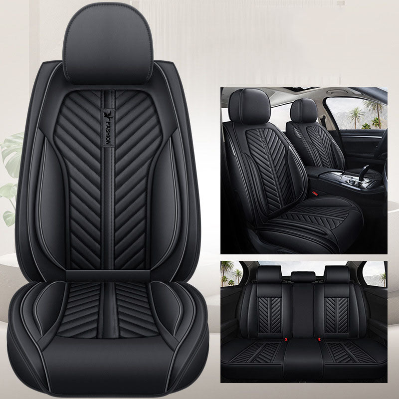 Car Seat Cover Faux Leather Cushion 5 Seater Full Set Front Rear Premium Quality