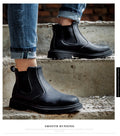 Steel Toe Work Shoes Slip On Safety Oiled Leather Boot Puncture Proof Soft Light