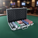 Poker Chip Set - 300PCS Poker Chips with Aluminum Case, 11.5 Gram Chips for Texas Holdem Blackjack