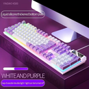 Full-Size Gaming Keyboard with Backlight USB Wired Office Keyboard