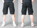 Cargo Short 1/2 Pants Outdoor Solid Color Work Short Multi-pocket Hiking Camping