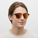 Orange Mirror Lens HD Polarized Lens Sunglasses Anti-Blue Ray Hydrophobic