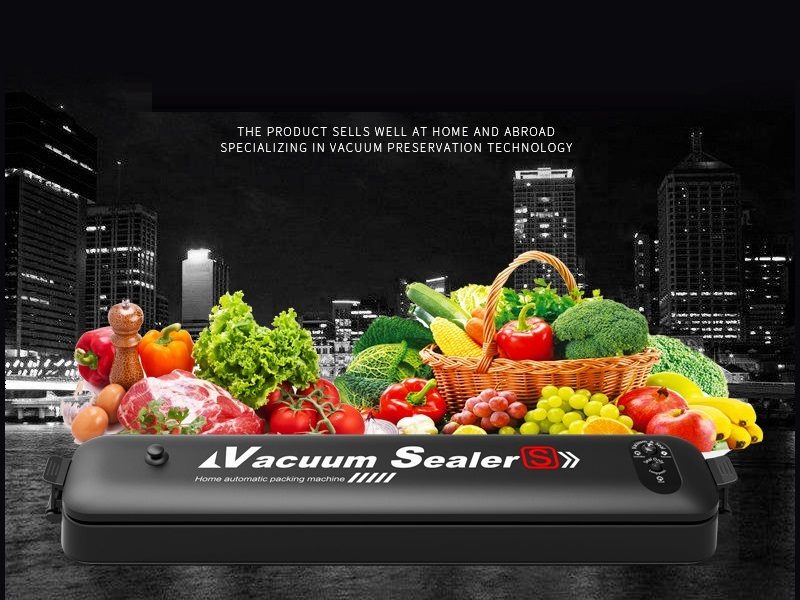 Food Vacuum Sealer Meat Packing Machine Sealing Automatic Saver Packer + 5 BAGS