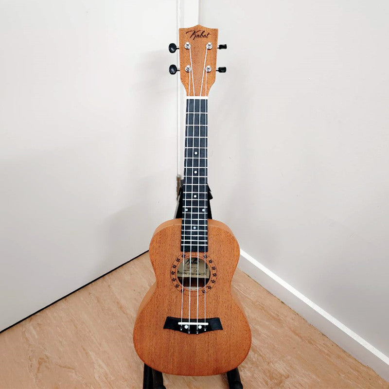 23" Student Soprano Ukulele Fitted Wooden Guitar - WOOD PATTERN