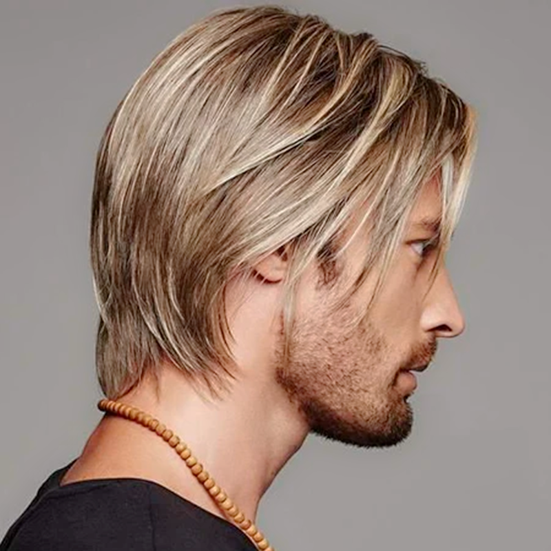 Men's wig  Synthetic Hair Full Wigs High Quality