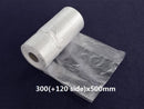 XL (300+120X500MM)(1 ROLL)  Clear Trash Bag Rubbish - 500pcs/roll