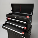Rolling tool cabinet and chest combo by dealonline.co.nz with multiple drawers and sturdy metal construction for organized tool storage.