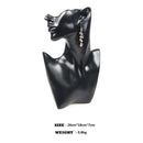 Realistic Mannequin Half Head Eardrop Necklace Resin Mold Stand 4 Colour Available