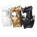 Realistic Mannequin Half Head Eardrop Necklace Resin Mold Stand 4 Colour Available