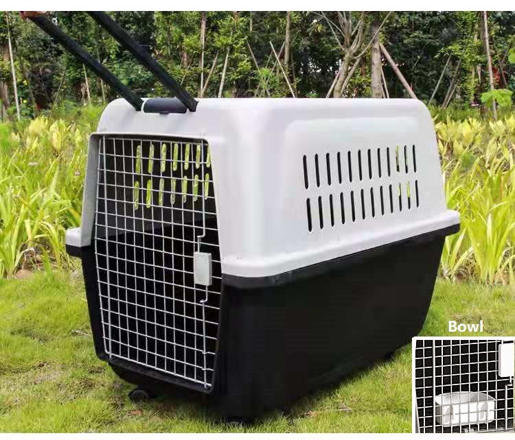 PP60 XX-Large Airline Travel Cage/Carrier/Crate 99cm Wheeled Air NZ with Bowl