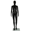 Female Full Mannequin with Head 180cm  GLOSSY BLACK