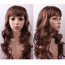 Mannequin Wig Brown Long Curl