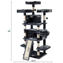 162CM Cat Tree House Scratching Post Condo - Light Grey