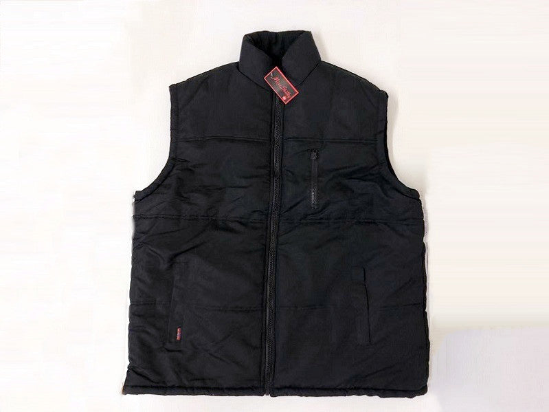 Marked Size 3XL Vest/Sleeveless Thermal Jacket Black