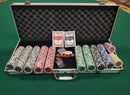 500pcs Clay Poker Chips & Sets High Quality Laser Chips Aluminium Case