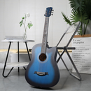 38" Wooden Acoustic Guitar - Blue