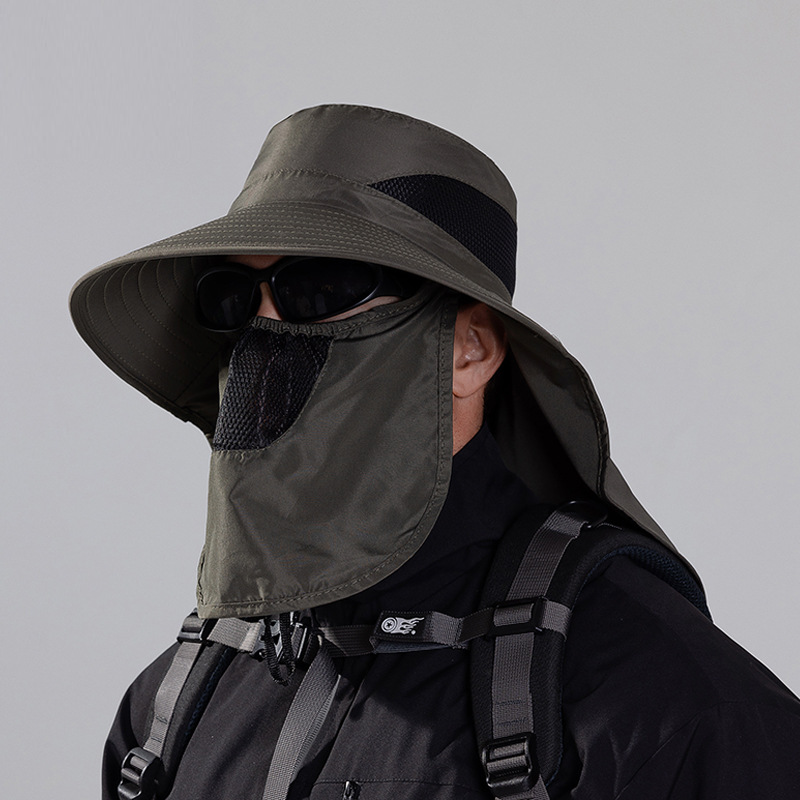 Sun Hats Wide Brim Bucket Outdoor Fishing Hiking Cap UV Protection