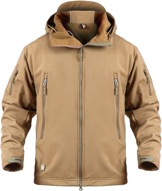 Soft Shell Jacket Coat Water Resistant Windbreaker