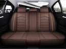 Dealonlinenz faux leather car seat cover set for 5-seater, includes front and rear cushions, premium quality full set.