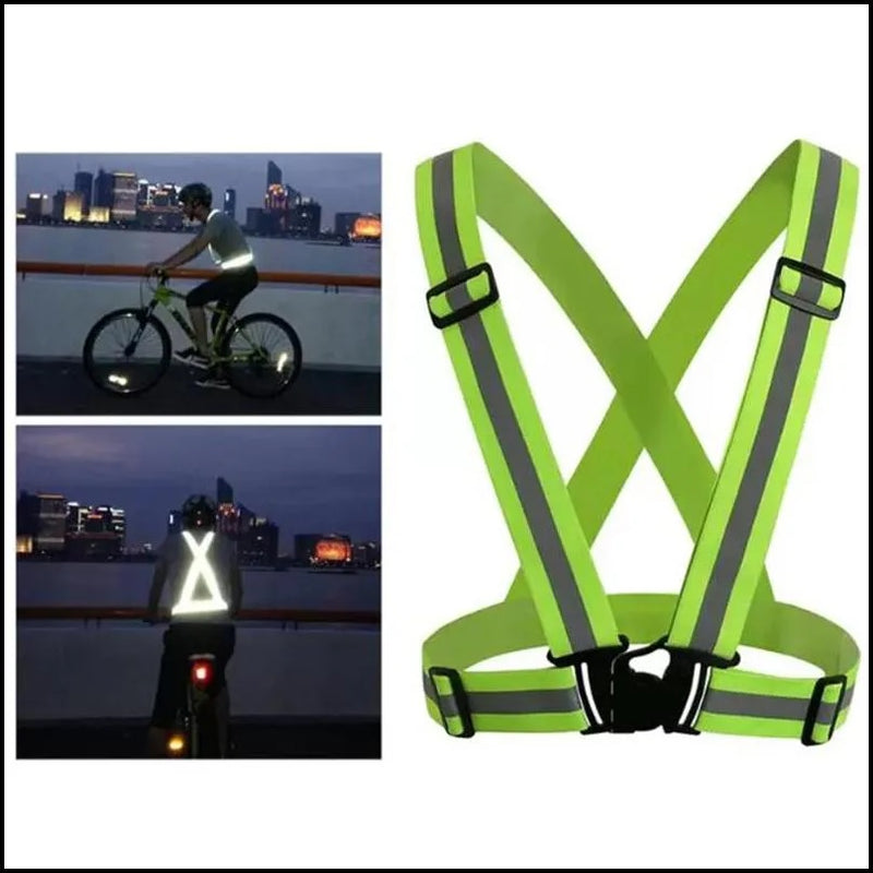 High Visibility Day And Night Adjustable Elastic Strip Safety Gear