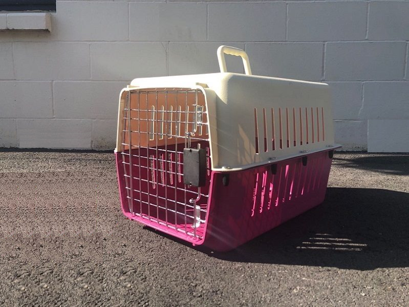 Size M 60CM PINK- Dog/Cat Travel Cage/Carrier