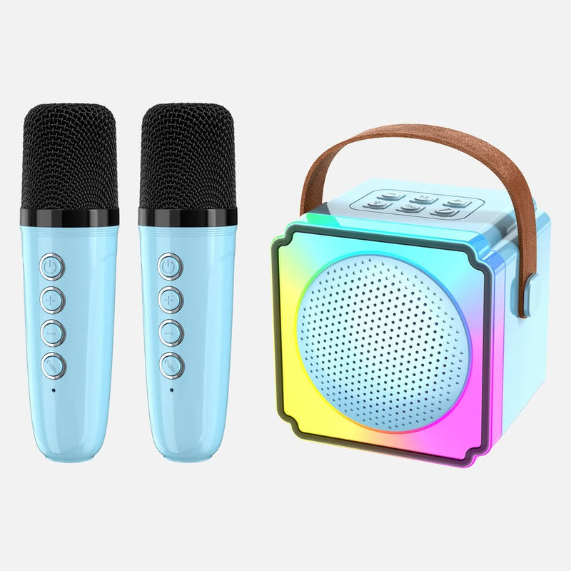 Bluetooth Speaker Wireless Karaoke + 2 Microphone