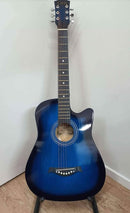 BLUE 38" Wooden Acoustic Guitar