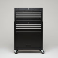 Rolling tool cabinet and chest combo by dealonline.co.nz with multiple drawers and sturdy wheels for easy mobility.