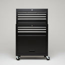 Rolling tool cabinet and chest combo by dealonline.co.nz with multiple drawers and sturdy wheels for easy mobility.