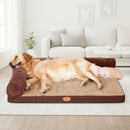 100 x 80cm M Pet Sofa Bed with L-Shaped Cushioned Support