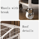 60cm Medium Dog Crate Dog Kennel Dog Kennel Heavy Duty Metal Tube