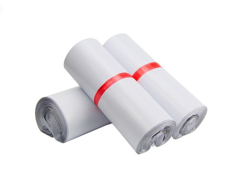 100 X A4 Courier Mailing Bags 250mm x 350mm 50% Recycled Plastic Bags