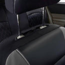 Universal Fit Faux Leather Full Set Black Automotive Seat Covers fits