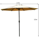 Patio Umbrella 2.7m  Patio Garden Sun-Resistant Balcony