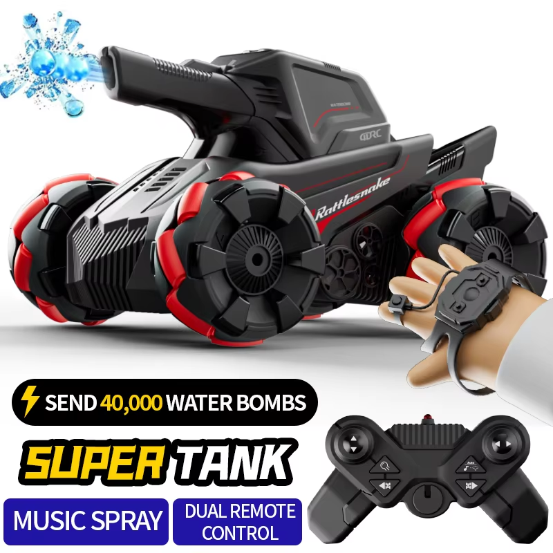 RC Car 4WD 2.4G Wireless Gesture Sensing RC Tank Water Bomb Spray Stunt