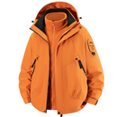 Unisex 3-in-1 Detachable Outdoor Jacket Waterproof Windproof Mountain Coat