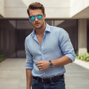 HD Polarized lens Lens Sunglasses Anti-Blue Ray Hydrophobic with Case 4 colours