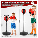 Punch Speed Ball Gloves Set Free Standing Punching Boxing Bag Home GYM Training