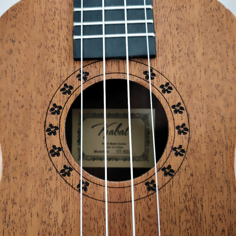 23" Student Soprano Ukulele Fitted Wooden Guitar - WOOD PATTERN