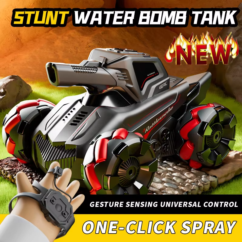 RC Car 4WD 2.4G Wireless Gesture Sensing RC Tank Water Bomb Spray Stunt