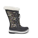 Winter Fluffy Collar Fleece Lining Lace-Up Warm Women Snow Explorer Boots 40