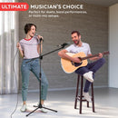 Microphone Stand for 2 microphones Tripod Base Adjustable Height