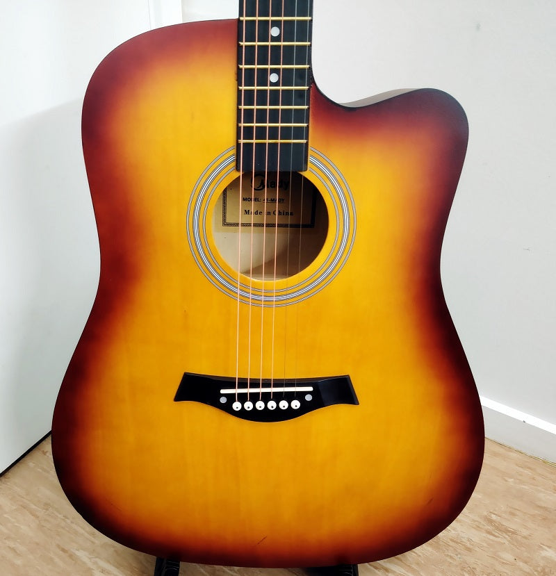 41" Wooden Acoustic Guitar - Orange