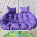 Purple - Cushion Pad Seat Set High Quality For Double Hanging Basket Chair