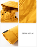Thickened Lined Heated Jacket Waterproof Yellow