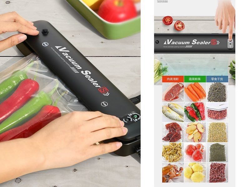 Food Vacuum Sealer Meat Packing Machine Sealing Automatic Saver Packer + 5 BAGS