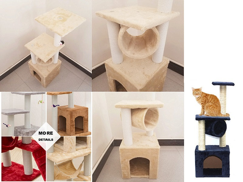 Cat Tree House Post Condo 94cm High